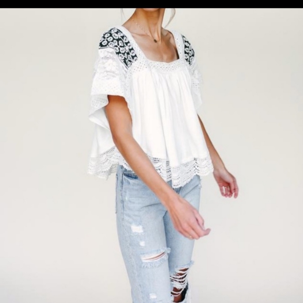 FREE PEOPLE Prairie Days Top SIZE MEDIUM NWT - Picture 7 of 12